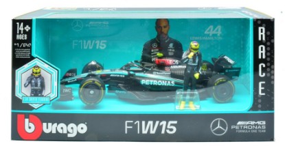 Immagine di MERCEDES AMG W15 N.44 2024 LEWIS HAMILTON WITH FIGURE 1:24