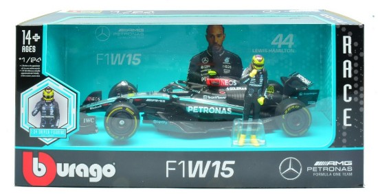 Immagine di MERCEDES AMG W15 N.44 2024 LEWIS HAMILTON WITH FIGURE 1:24