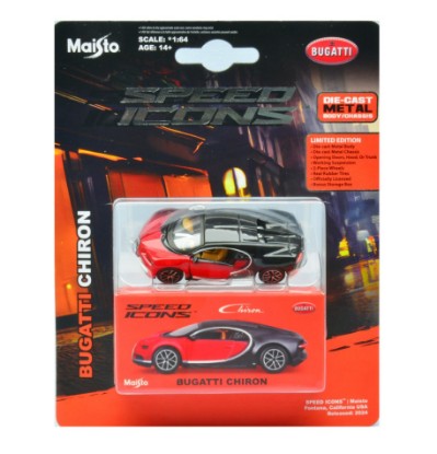 Immagine di BUGATTI CHIRON RED SPEED ICONS 1:64