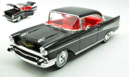 Immagine di CHEVROLET BEL AIR COUPE' 1957 BLACK 1:18