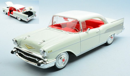 Immagine di CHEVROLET BEL AIR COUPE' 1957 WHITE 1:18