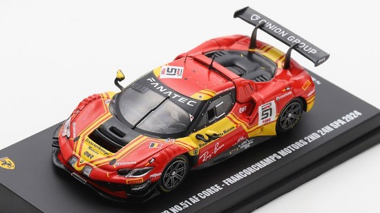 Immagine di FERRARI 296 GT3 N.51 2nd 24H SPA 2024 ROVERA-RIGON-PIER GUIDI 1:64