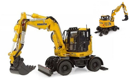 Immagine di ESCAVATORE A RUOTE KOMATSU PW138-MR11 1:32