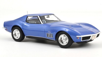 Immagine di CHEVROLET CORVETTE COUPE' 1969 LE MANS BLUE 1:18