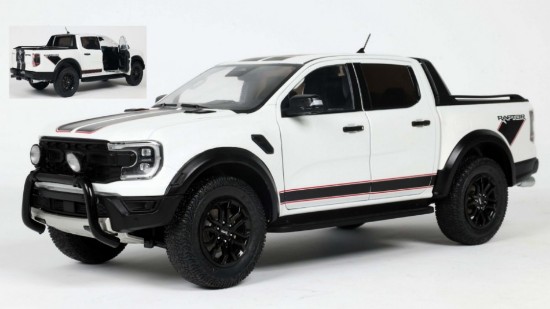 Immagine di FORD RANGER RAPTOR ICE WHITE 2024 1:18