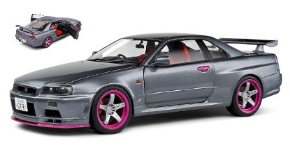Immagine di NISSAN SKYLINE GT-R (BNR34) COUPE 1999 GREY 1:18