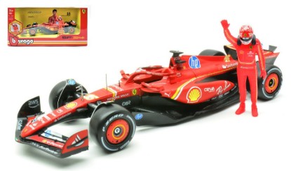 Immagine di FERRARI SF-24 N.16 2024 CHARLES LECLERC W/FIGURE 1:24