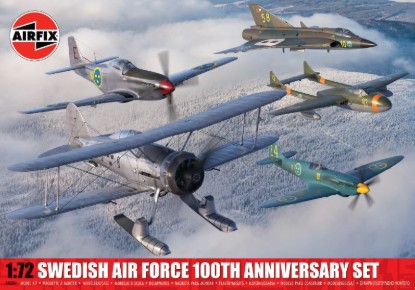 Immagine di SWEDISH AIR FORCE 100th ANNIVERSARY SET KIT 1:72