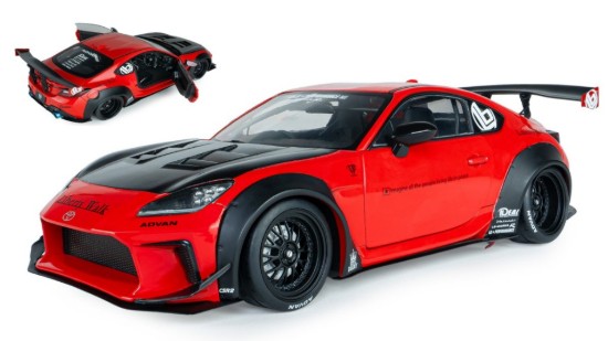 Immagine di TOYOTA GR86 LIBERTY WALK BODY KIT RED 2024 1:18