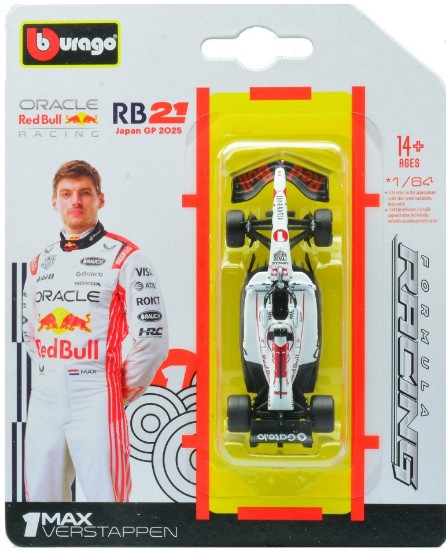 Immagine di RED BULL RB21 N.1 2025 MAX VERSTAPPEN WINNER JAPAN GP BLISTER 1:64