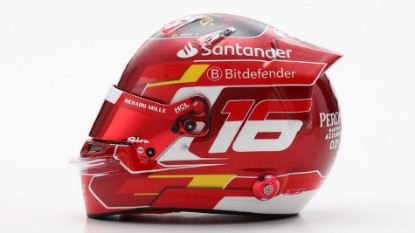 Immagine di HELMET CHERLES LECLERC ABU DHABI GP 2024 1:5